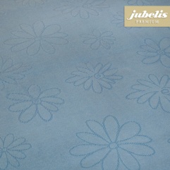 Textiler Luxus-Tischbelag Messina pastellblau III 140 cm x 140 cm