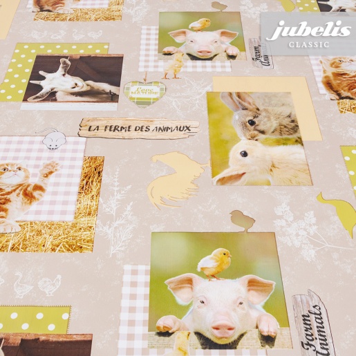 jubelis® | Wachstuch Farm Animals P
