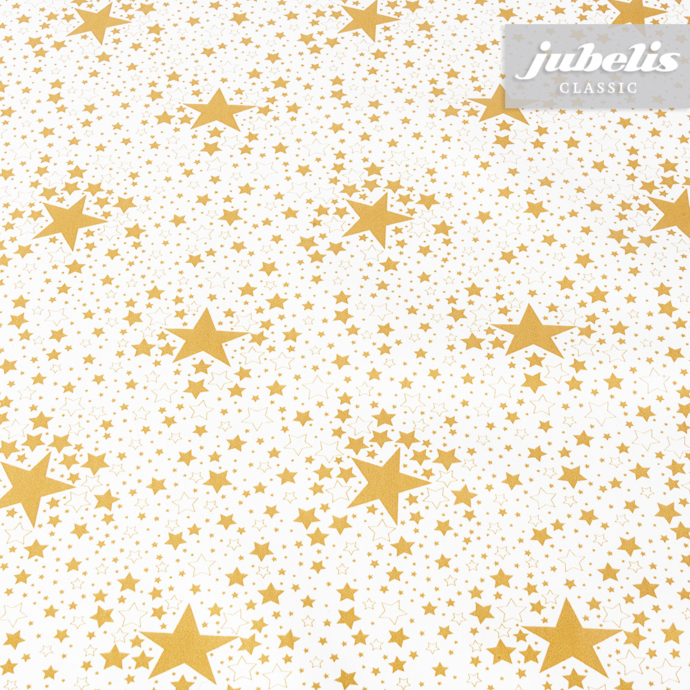 jubelis® | Wachstuch Sterne gold P