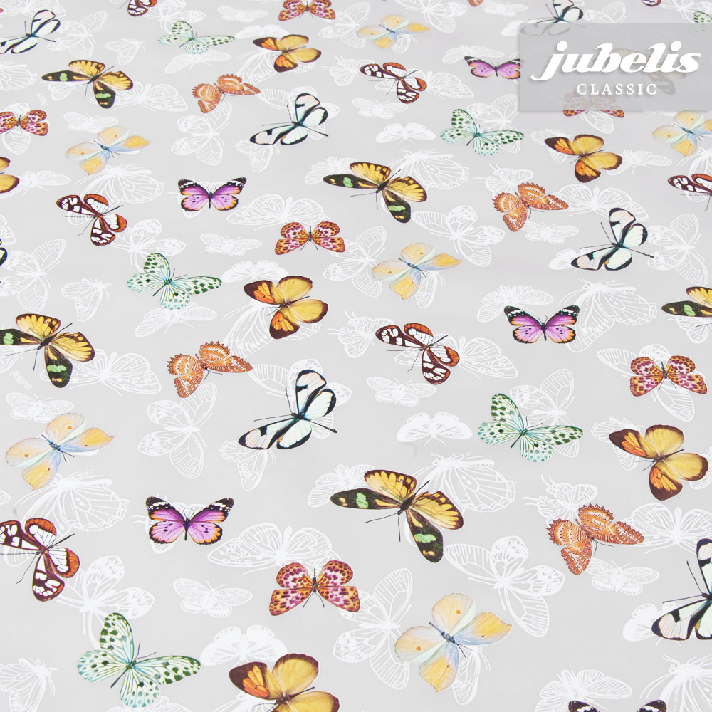 jubelis® | Wachstuch Schmetterling grau II