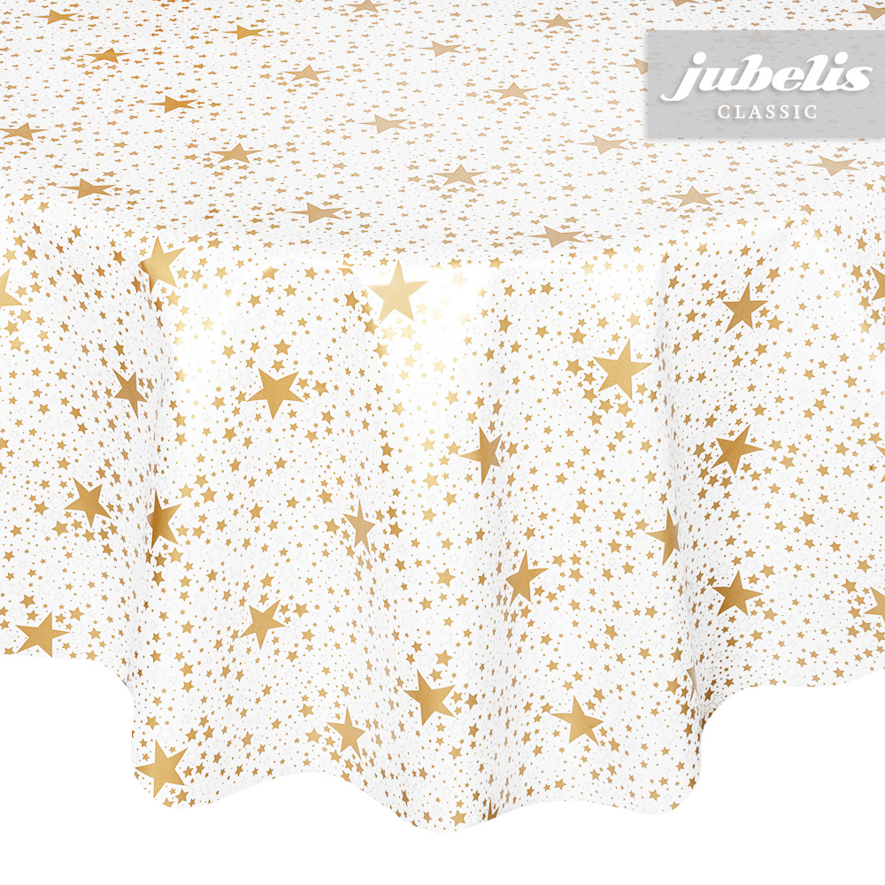 jubelis® | Wachstuch Sterne gold P